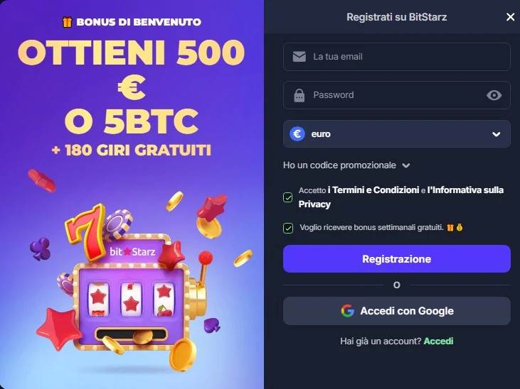 bitstarz casino registracione