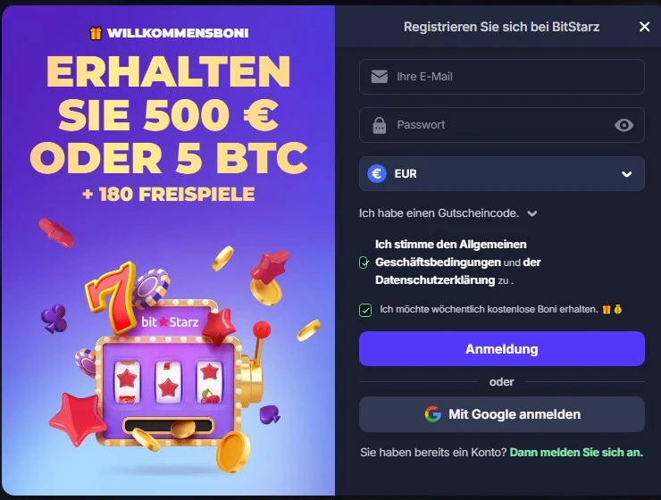 bitstarz casino registrieren